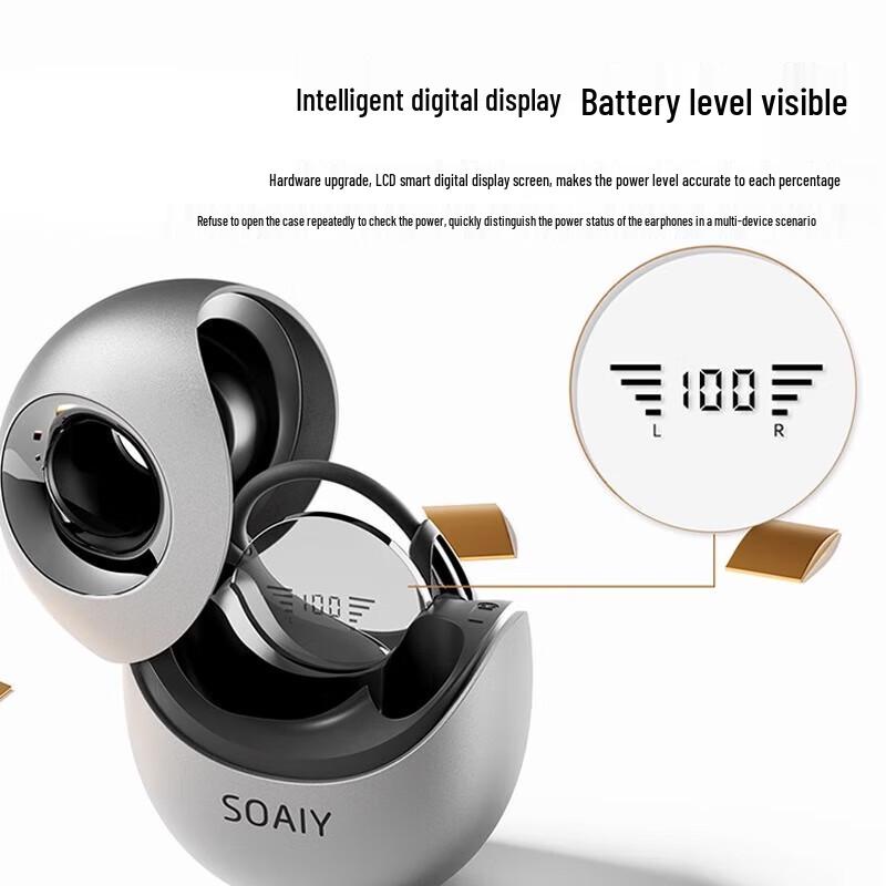 Soaiy GD51 Open-Ear AI Translation Bluetooth Earbuds