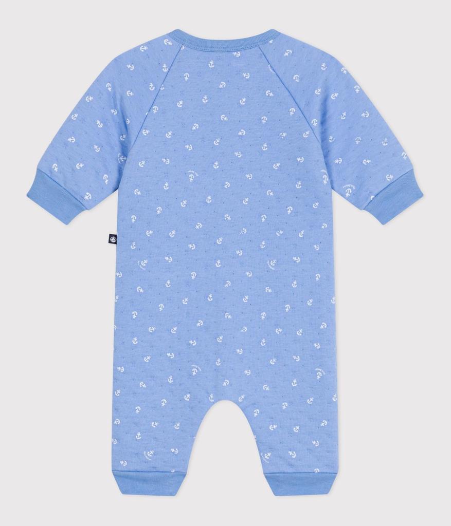 Jumpsuit A0CFU Light White 12 months 74cm [Petit Bateau] Blue/Off