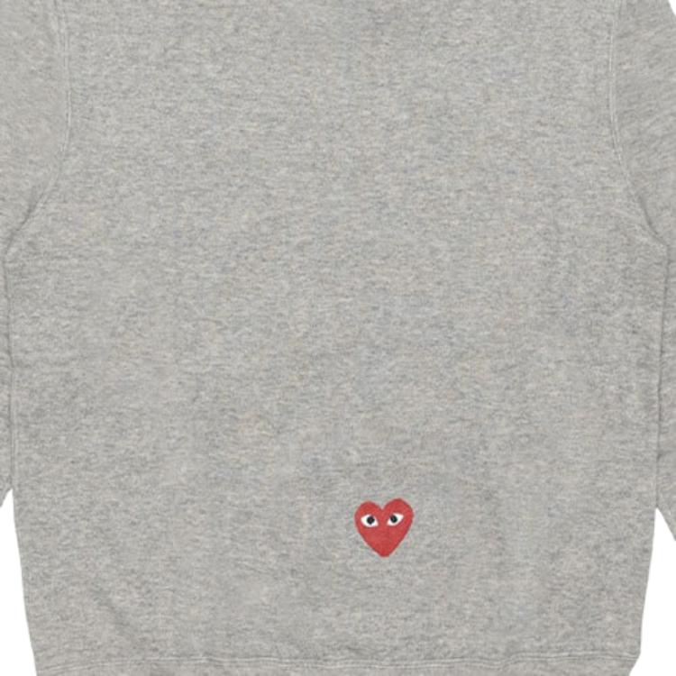 Nike Womens X Comme Des Garçons PLAY Hoodie Grey Women Tops AE-T403-051-1