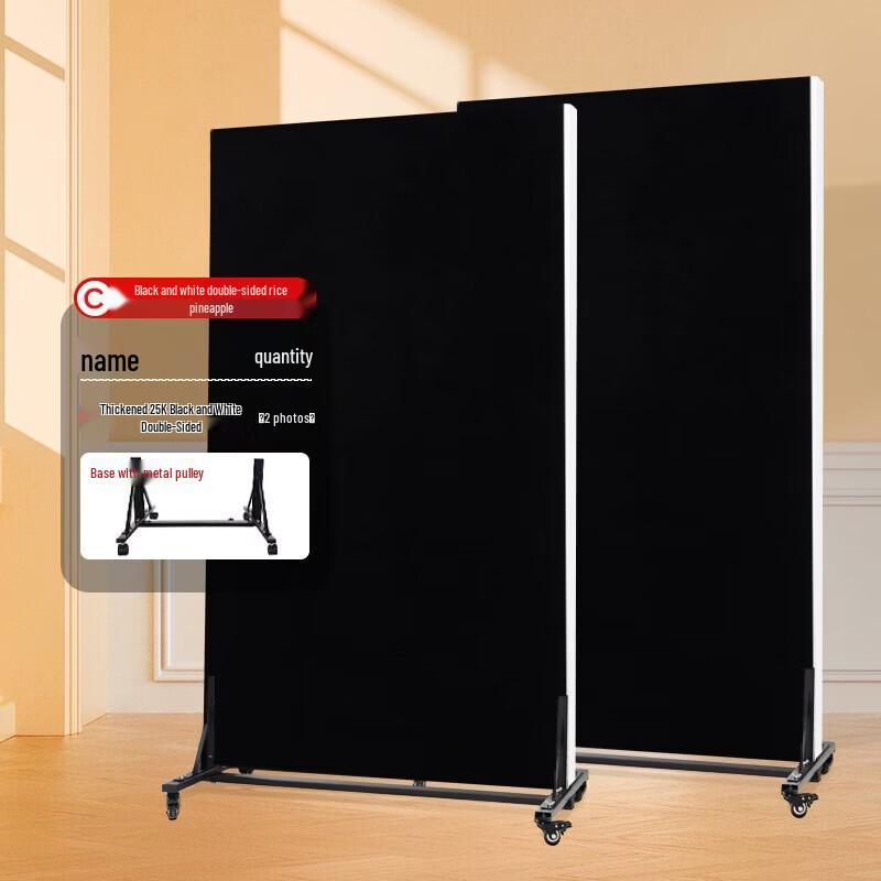Miato Photography Black/White Foam Reflector & Diffuser Board with Caster Base