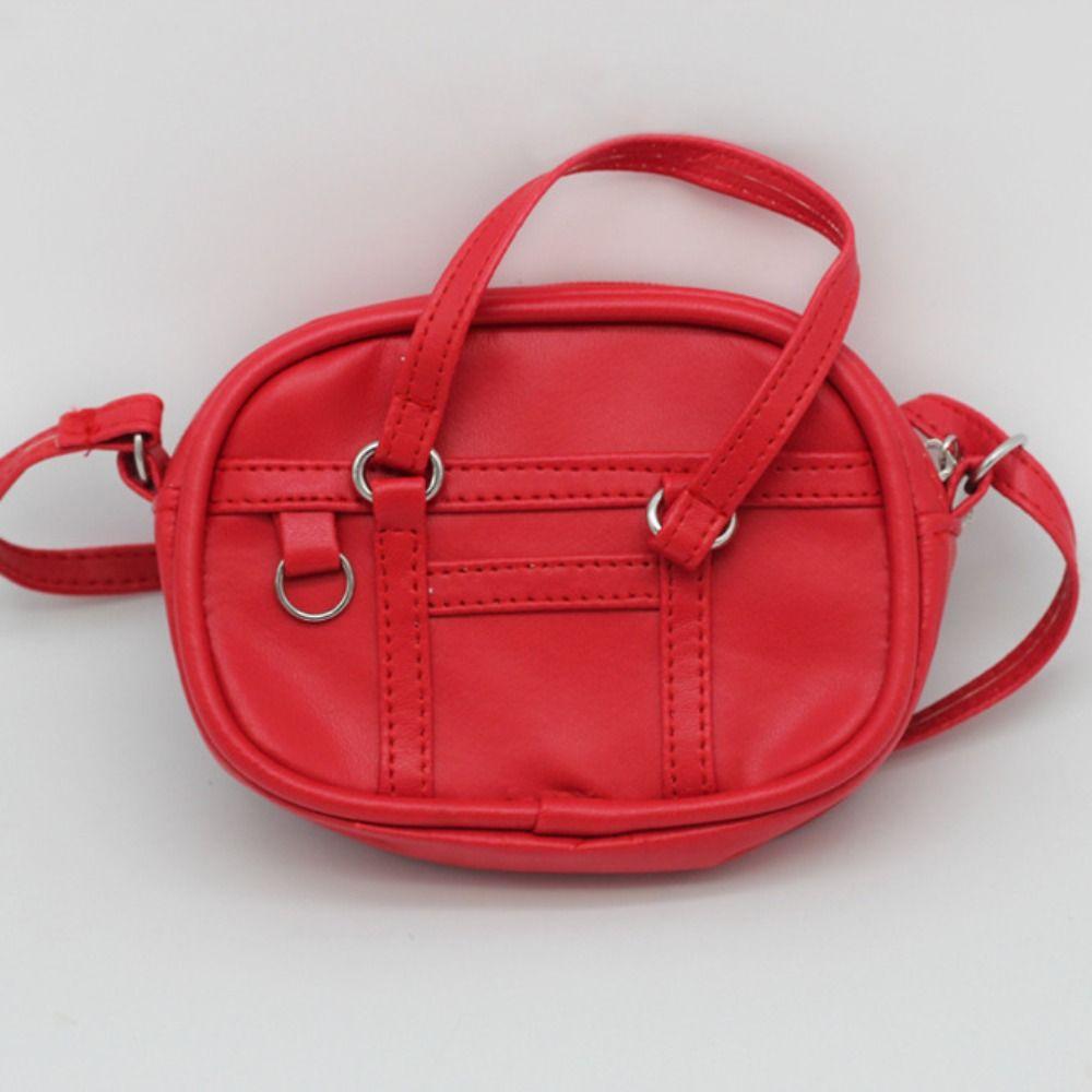 Cute BJD Doll Crossbody Bag Colorful Kids Handbag Toys Plush Toys Bag Plush Doll Bag  Kids