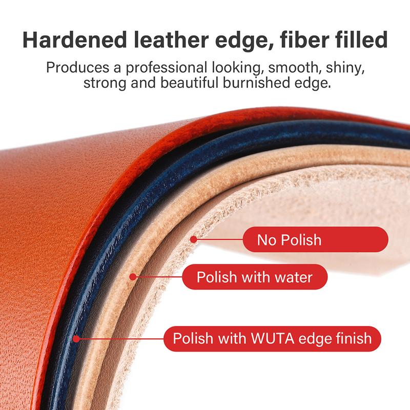 WUTA 30/100ml Leather Finish Water-Base Edge Coating Color Edge Sealing Liquid Dressing Painting Clear & Smooth Treatment Agent