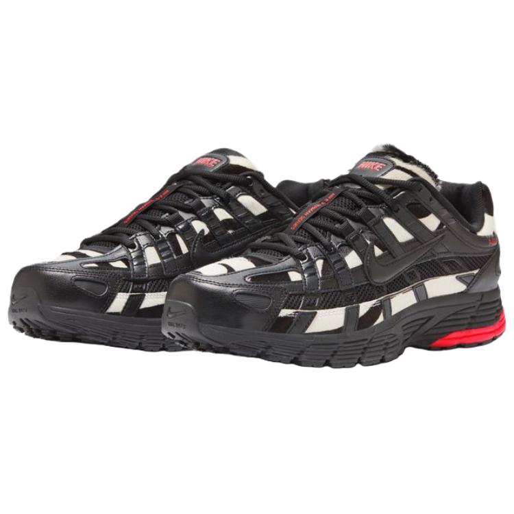 Nike P-6000 Versatile Comfortable Breathable Lightweight Low-Top Running Shoes Men Sneaker Black White Red II1203-001