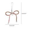 Mobile Phone Chain Anti-Lost Soft Rope Strap Lanyard Bead Bowknot Star Phone Case Key Chain Bag Pendant Accessory