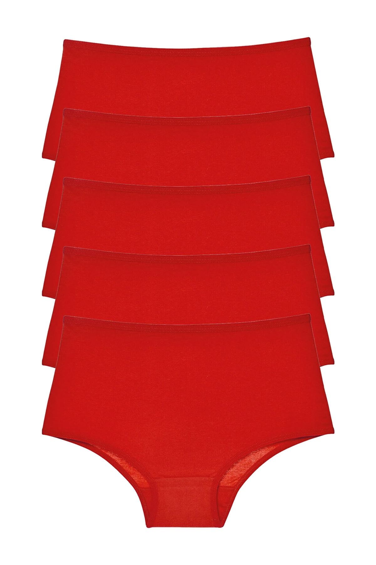

Women s Fashion New Panties Women s Red 5 Pack High Waist Panties 2XL
