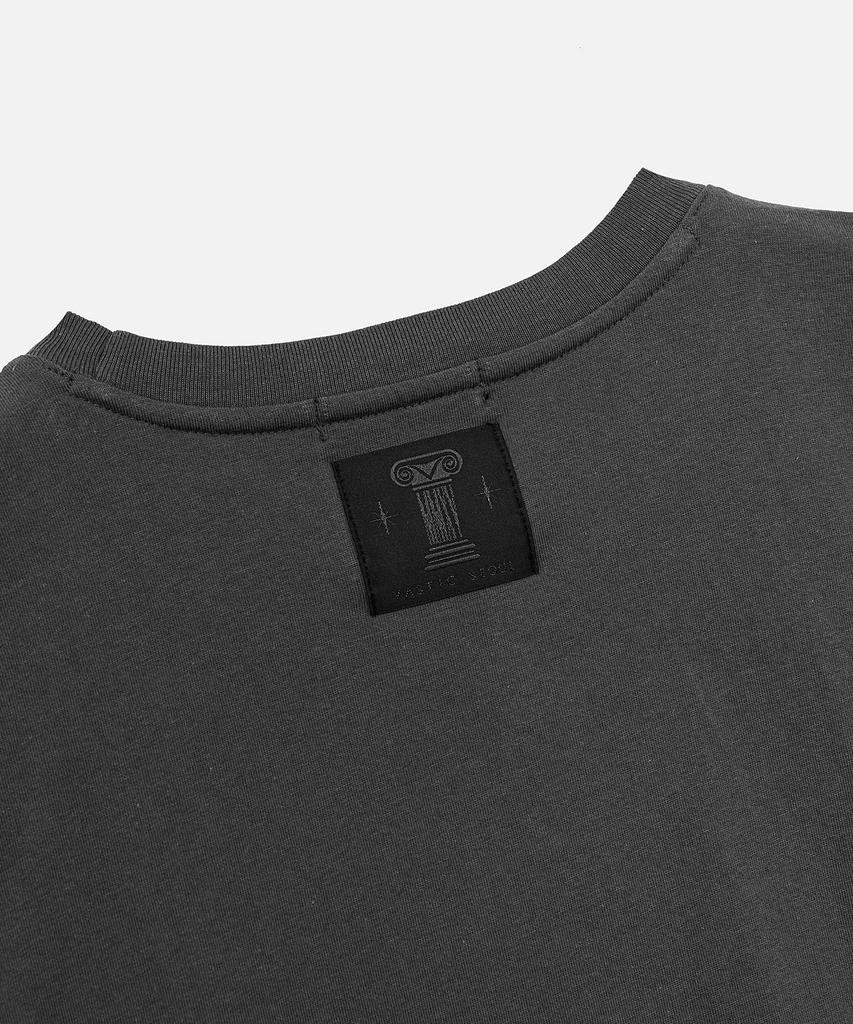 VASTIC Wide Shoulder T-Shirt_Charcoal