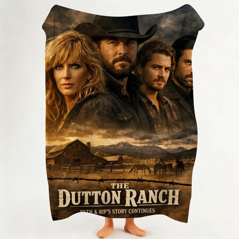 Series Y Yellowstone Throw Flannel Throw Blanket Suitable for Sofa Living Room Bedroom 75cmx90cm