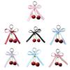 2025 Bowknot Simulation Cherry Keychain Bag Pendant Lovely Keyring Holder with Detailed Charm for Commuting Parties