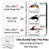 Fly Fishing Flies 9Pcs-3 Boxs Bundle Artificial 3 different styles Wet Flies Bait for Freshwater and Seawater for Fishing Trout/Perch Fishing Lure