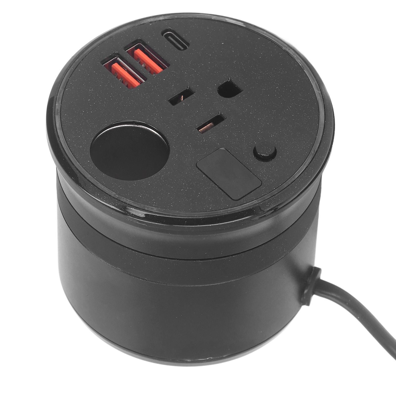 

Power Inverter DC 12V to AC Modified Sine Wave Car Plug Adapter Outlet Converter with Outlet Type