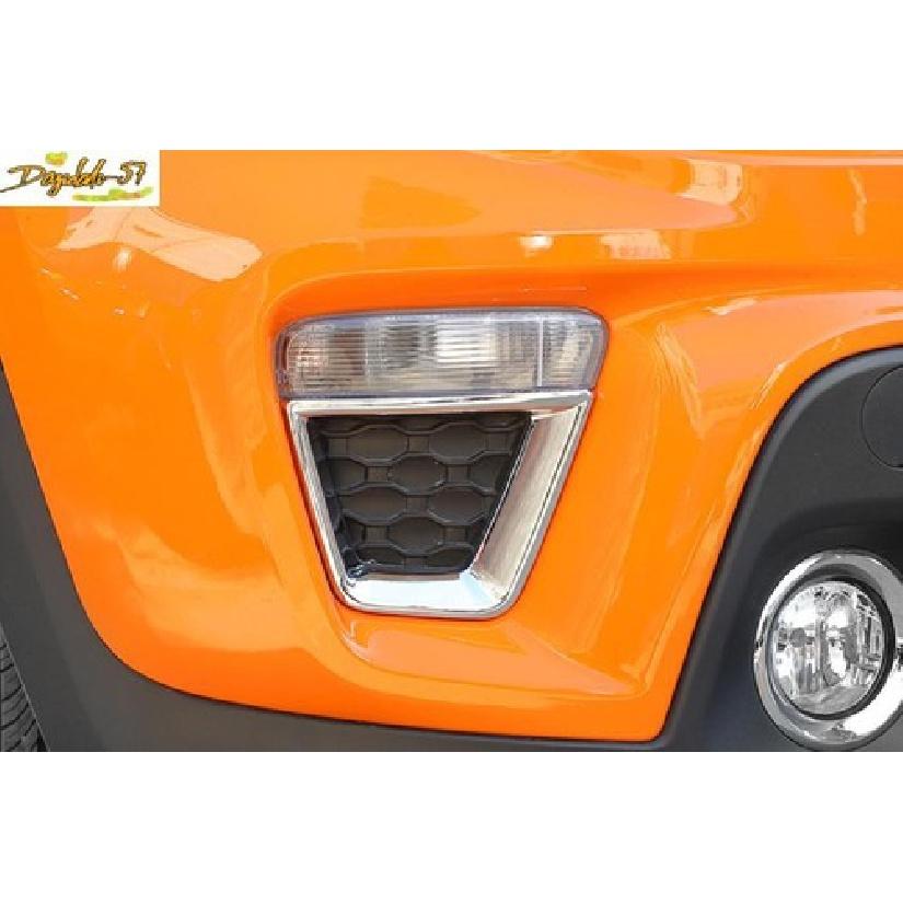 For Jeep Renegade - ABS Chrome Side Turn Signal Light Lamp Cover Decor