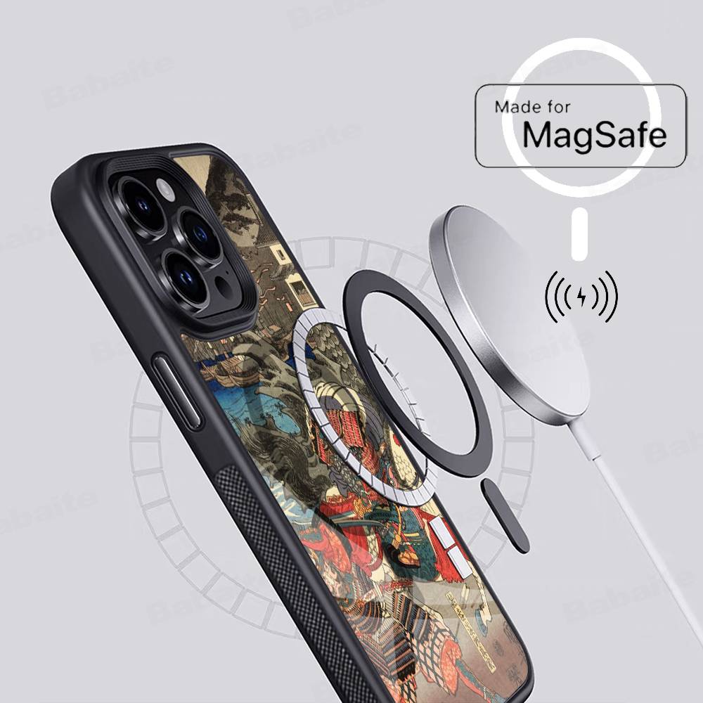 

Utagawa Kuniyoshi Ukiyoe Art For Phone Case For IPhone 17 16 15 14 13 12 11 Pro Max For Wireless Charger Cover iPhone 15pro max