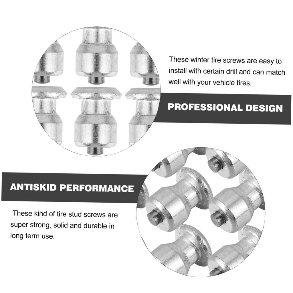 DECHOUS 50 Stück Reifenstollen Motorradreifen Fahrradrad Reifen Spike Schneereifen Spike Reifen