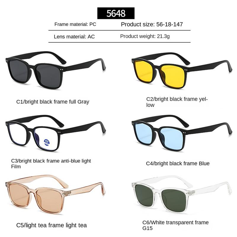 Vintage High-quality Square Sunglasses Women Men Retro Fashion Leisure Brand Sun Glasses Daily Travel Lady Man Glasses UV400