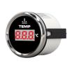52mm 0‑120 Celsius  Digital Water Temperature Gauge Temp Meter IP67 Waterproof Red Backlit for Car RV Truck Boat