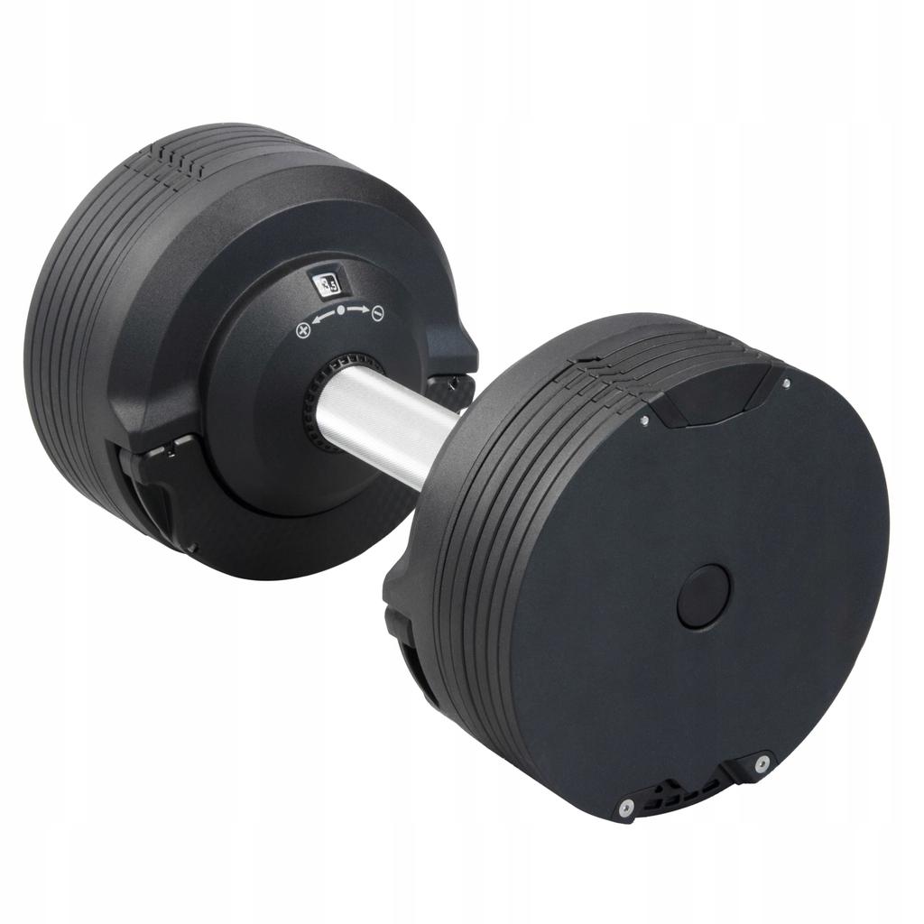 Adjustable dumbbell 23.5 kg With adjustable CO 1.5 kg black premium dumbbell