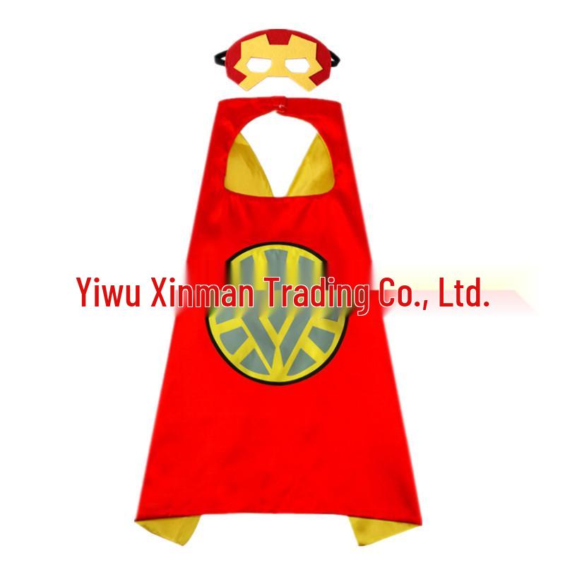 Kids' 3D Superhero Cape Costume for Halloween & Parties