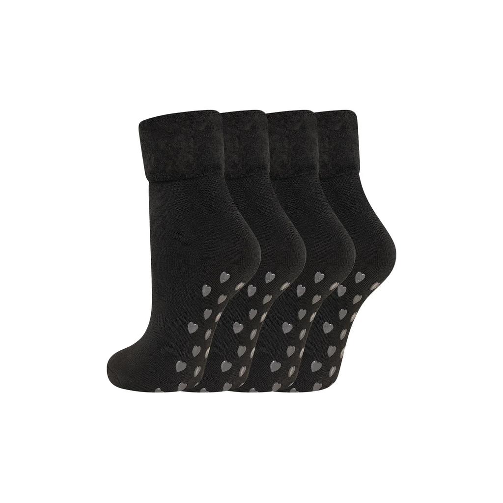 Soxy Damen/Damen Tiere Fleecegefütterte Socken (Packung mit 4)