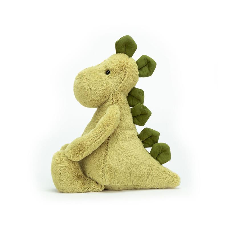 JC Shy Green Dinosaur Series Plush Stuffed Doll Cute Dinosaur Soft Cartoon Chidren Trendy Toy Girl Bag Charm Festive Fun Gifts