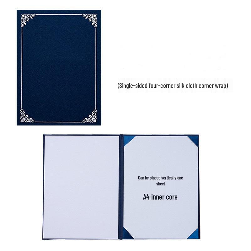 Cross-border Pearlescent Hardcover Blank Award Certificate Cover - High-grade Protective Customizable Shell