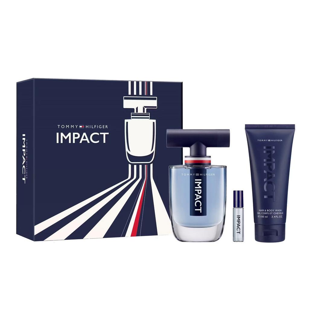 Set Tommy Hilfiger: Impact, Eau De Toilette, Für Männer, 50 ml + Impact, Eau De Toilette, Für Männer, 4 ml + Impact, Duschgel, Körper, 100 ml