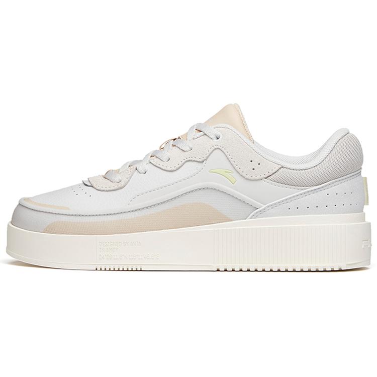 Anta Life Collection Abrasion Resistant Abrasion Resistant Low top Skateboard Shoes Women's Grey Champagne 922148031-2