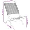 Garden Chairs 2 pcs Grey Solid Acacia Wood and Polypropylene