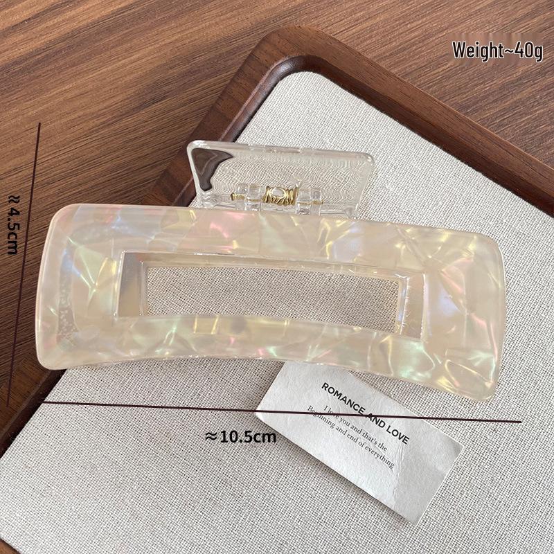Mermaid Scale Extra Large Square Claw Clip for Thick Hair