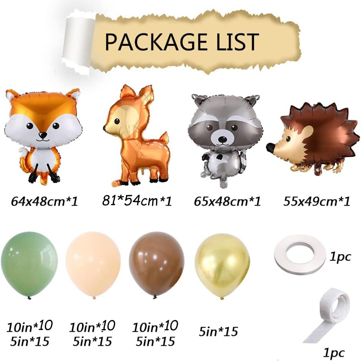 

Фон с изображением животных джунглей, диких воздушных шаров и гирлянды, арка для детского душа, товары для вечеринки в честь 1-го дня рождения