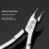 Stainless Steel Cuticle Nippers for Precise Nail Trimming and Dead Skin Removal - High-Quality Salon Nail Care Tool.