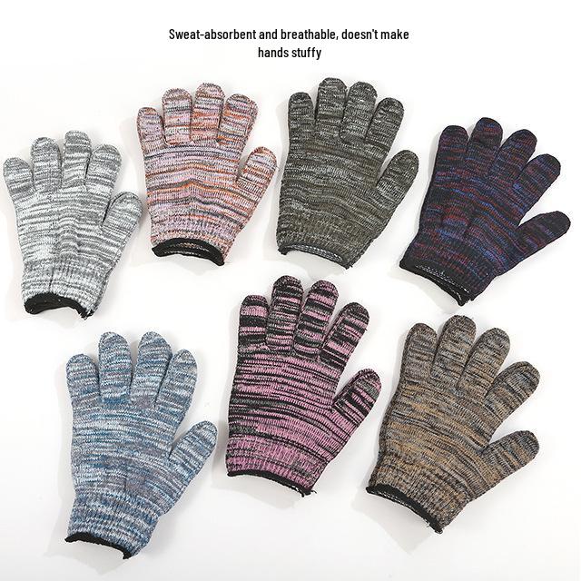 Durable King Labor Gloves: Cotton-Nylon Mix for Construction & Auto Repair