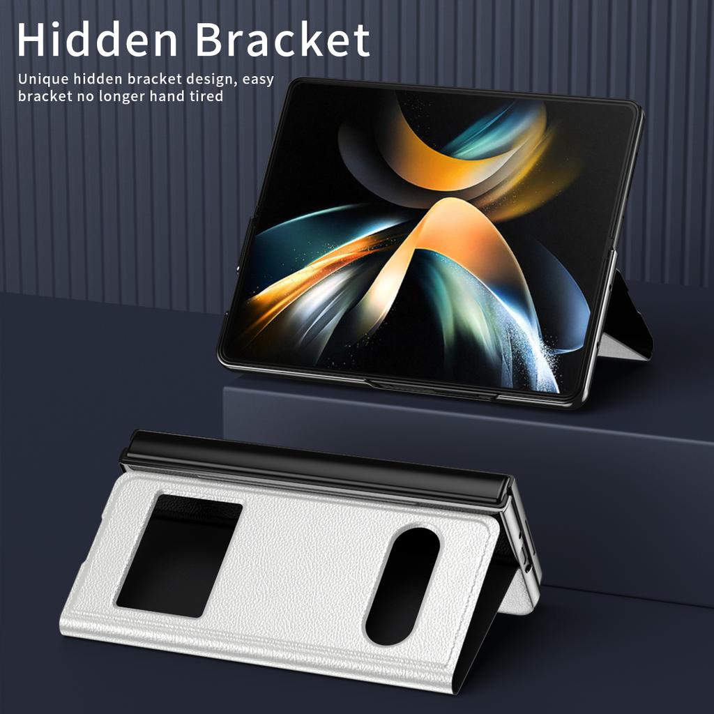 Anti -Scratch Drop Protection Business Leather Case For Samsung Galaxy Z Fold4 5g Fold 4 2 Fold2 Fold3 Fold 3 Comfortable Cover
