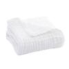 Muslinkos Sommer Sofateppe Pustende Ensfarvet Muslinklede Koseteppe for Seng Sofa Reise Feriebruk