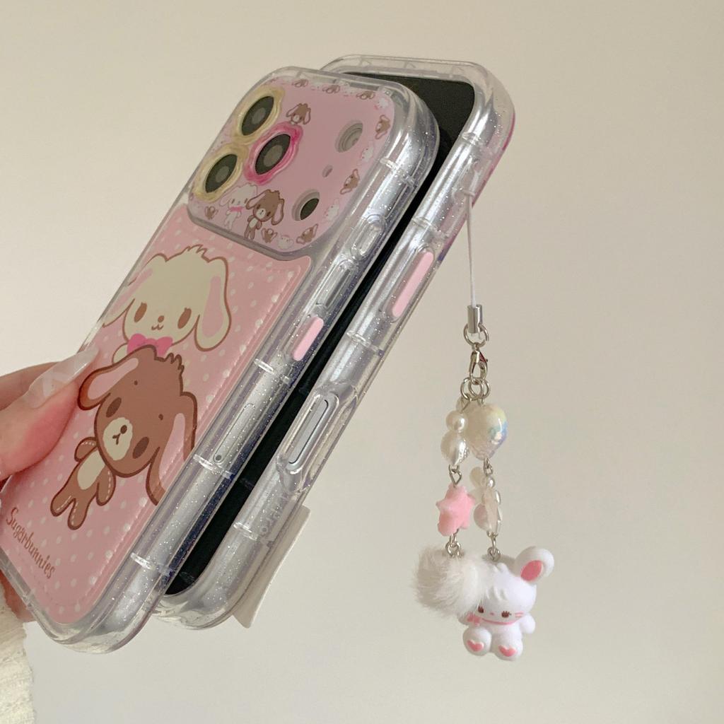 Cute Caramel Dessert Rabbit for iPhone17promax Apple 14 Mobile Phone Case 16pro Protective Case 15 Women