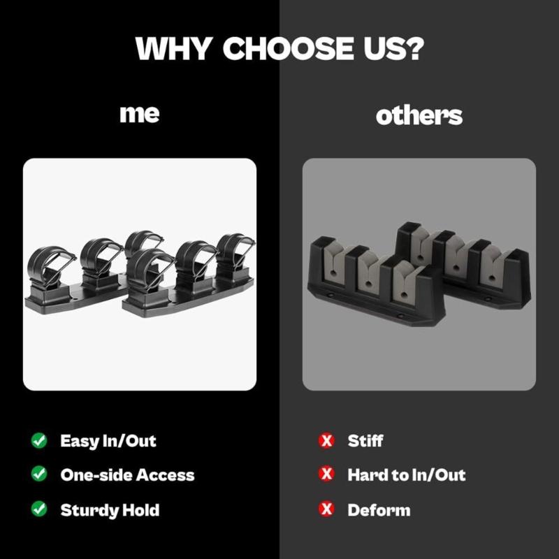 Light Weight Fishing Poles Rack Wall Mounted Fishing Rod Holder Horizontal Support 3 Rod Rack for Boats/Wall/Truck Bed