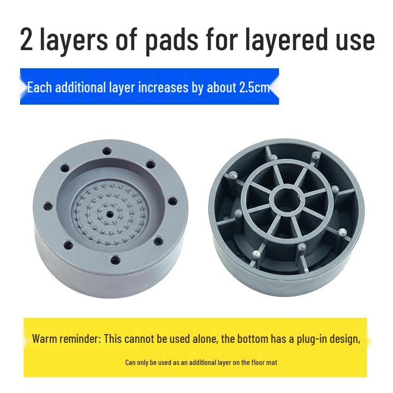 Washer & Fridge Anti-Vibration Pads for Elevation & Stability
