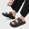 Fashion Comfortable Men's Sandals Breathable Walking Shoes  Lightweight  Outdoor Walking Half Drag Summer Casual Slip-on Beach Shoes