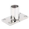 Stanchion Base Stainless Steel 90 Degree Rectangular Durable AntiCorrosion Polishing Hnadrail Fitting for Boat