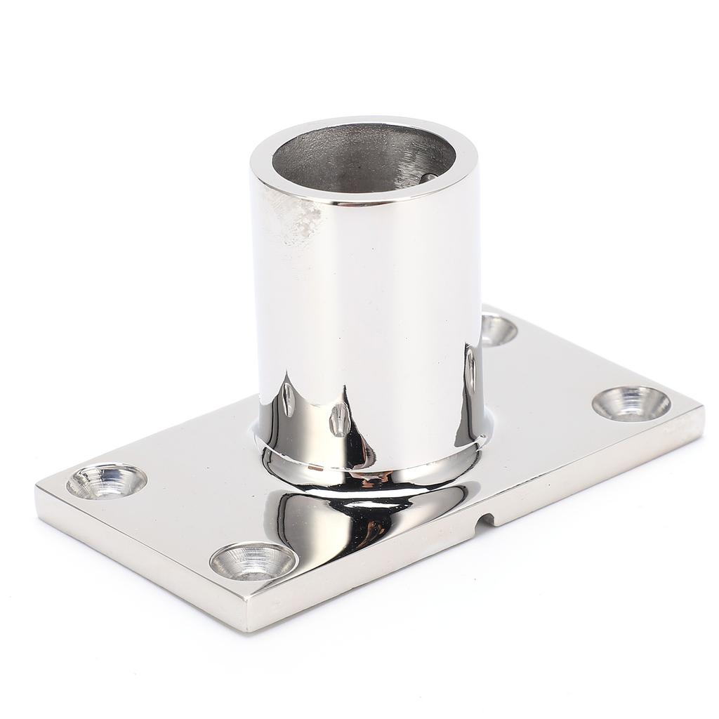 Stanchion Base Stainless Steel 90 Degree Rectangular Durable AntiCorrosion Polishing Hnadrail Fitting for Boat