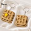 Desktop Decorative Ornament Keychain Pendant, Mechanical Balance Figurine, 3D Printed Modern Artistic Modeling Piece Stress Relief Fidget Toy, Waffles