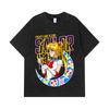 275 GSM Washed T-shirts 100% Cotton Sailor Moon V8 Minako Print Unisex Heavy Cotton T Shirt
