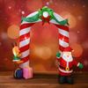 7.8FT Christmas Inflatable Archway Claus Santa Sleigh Yard Inflatable Yard LED Xmas Toy Supplies Home Decorations Ornament Gifts