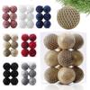 12pcs 8cm Sequin Christmas Balls Set Plastic Christmas Tree Pendant  Home Xmas Decor