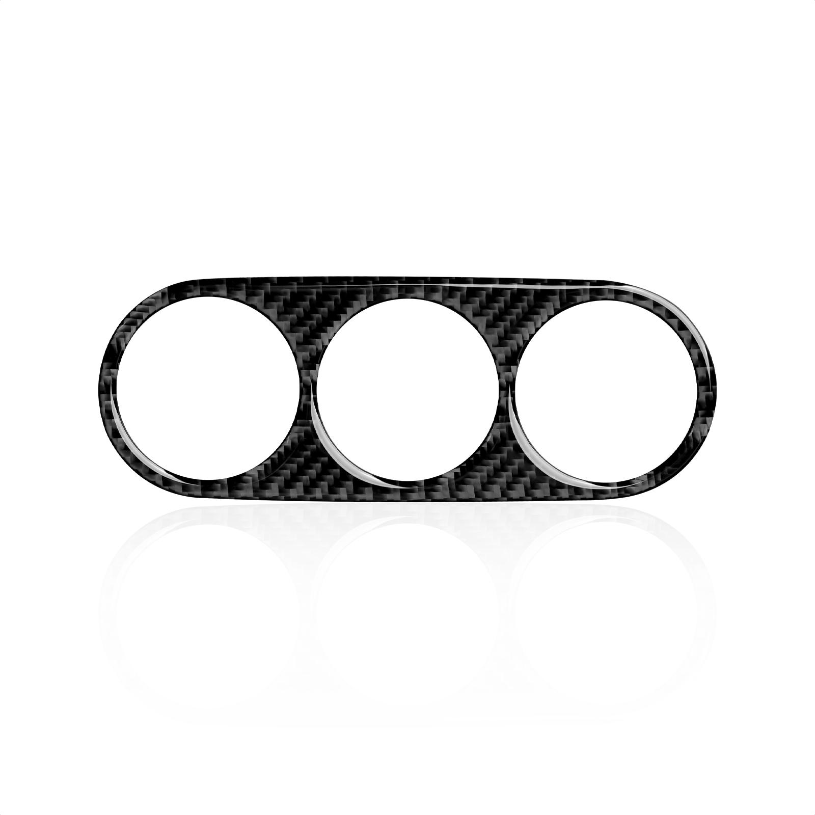 

Накладка на руль автомобиля из углеродного волокна, наклейка, украшение для Mazda MX-5 Miata MX5 NC 2009-2015, интерьер чёрный