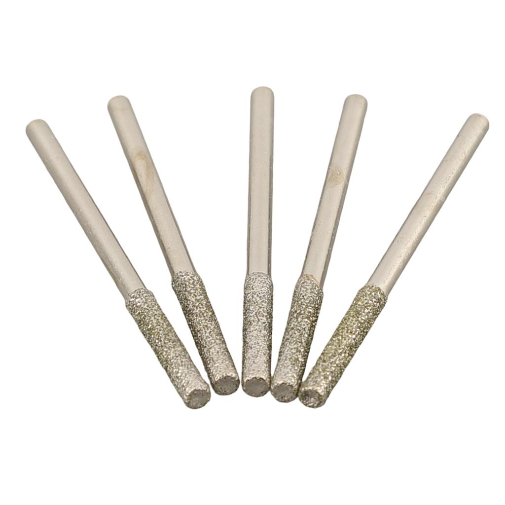 10PCS 0.8-2.5mm Emery Drill Bits 2.35mm  Diamond Sand Drilling Extended Drill Bit Hardware Power Tool Accessories