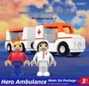Sound & Light Track Car Police Station Fire Rescue Role-Play Toy for Kids