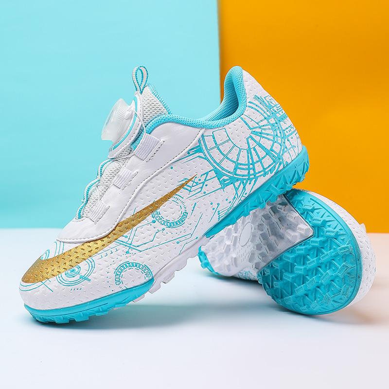 30-40# Personality Stylish And Comfortable Boys Girls Training Game Sneakers Indoor Outdoor Lawn Youth Student Soccer Shoes