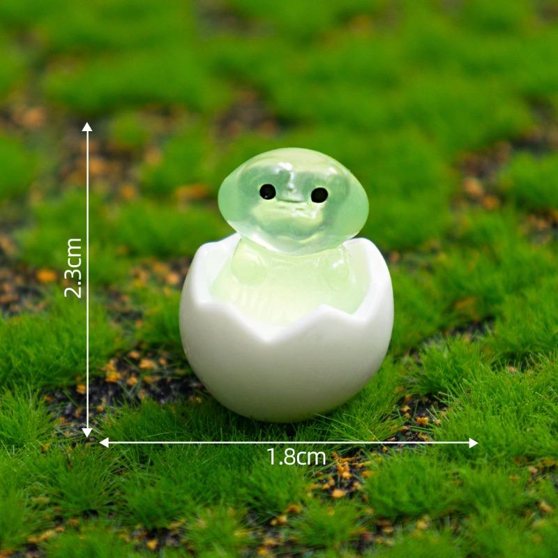 

Микро-ландшафт Светящаяся Скорлупа Цыпленок Маленький Крокодил Фигурка Декоративные Аксессуары Миниатюрные Маленькие Украшения 4#