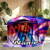 Custom Name Personalized American singer Print Blanket, Home Decor, Bedroom, Sofa, Camping, Couch, Gifts for Birthday Christmas