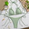 Women's Sexy Plaid  Bikini Two-piece Swimsuit